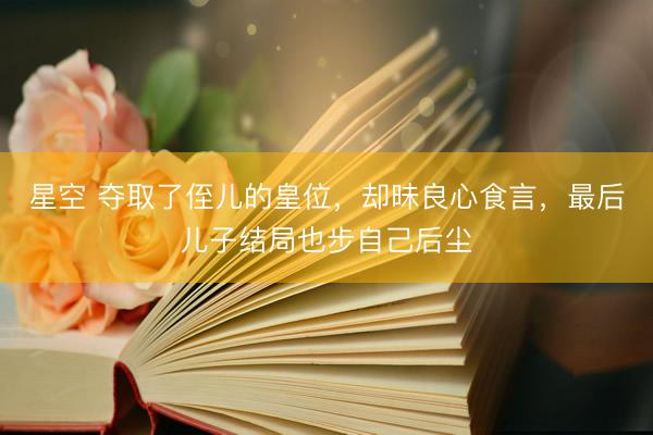 星空 夺取了侄儿的皇位，却昧良心食言，最后儿子结局也步自己后尘